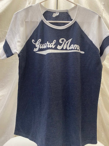 Guard Mom Navy & White Tee