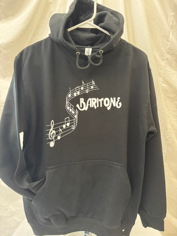 Baritone Black Music Hoodie