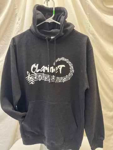 Clarinet Black Music Hoodie