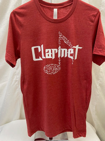 Clarinet Canvas Red Tee