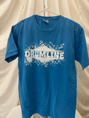 Drumline Blue Music Tee