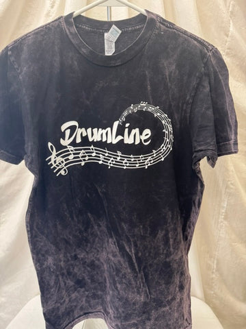 Drumline Mineral Wash Black Tee