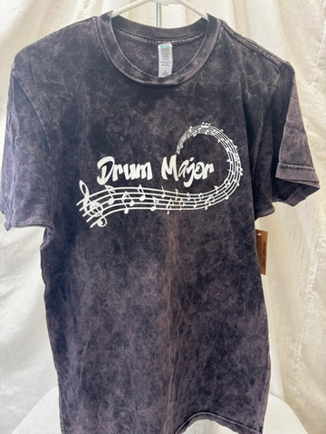 Drum Major Mineral Wash Black Tee