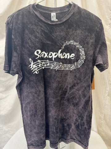 Saxophone Mineral Wash Black Tee