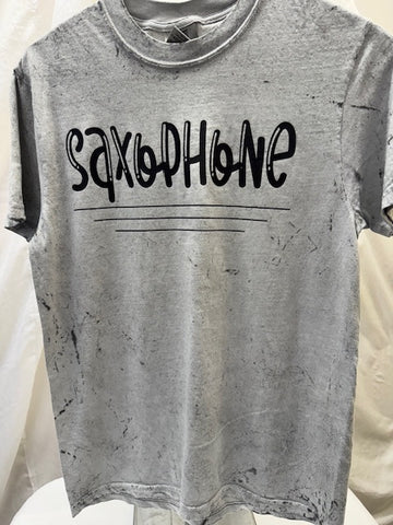 Saxophone Grey Tie Dye Tee