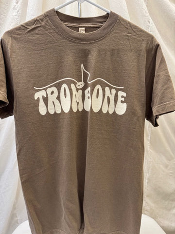 Trombone Faded Brown Tee