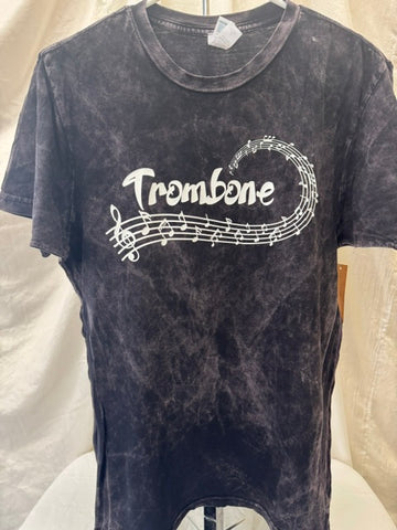 Trombone Mineral Wash Black Tee