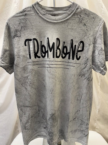 Trombone Grey Tie Dye Tee