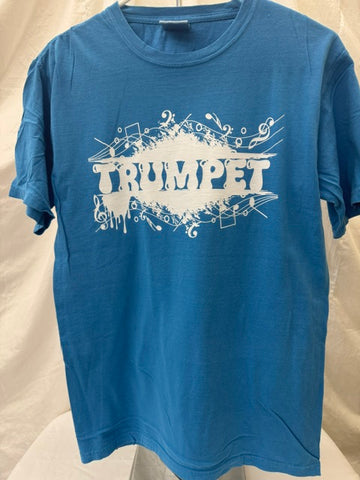 Trumpet Blue Music Tee