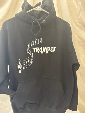 Trumpet Black Music Hoodie