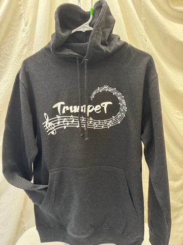 Trumpet Black Music Hoodie