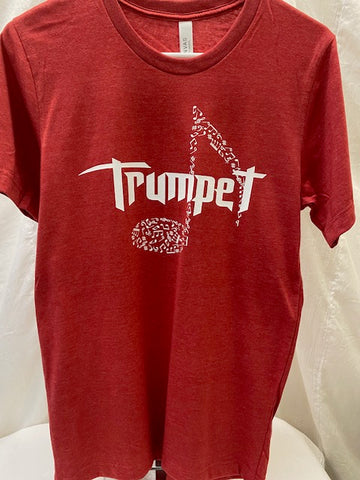 Trumpet Canvas Red Tee