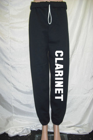 Clarinet Black Fleece Pants