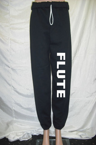 Flute Black Fleece Pants