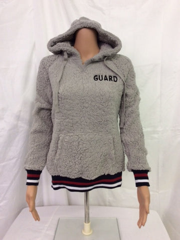 Guard Grey Hooded Sherpa